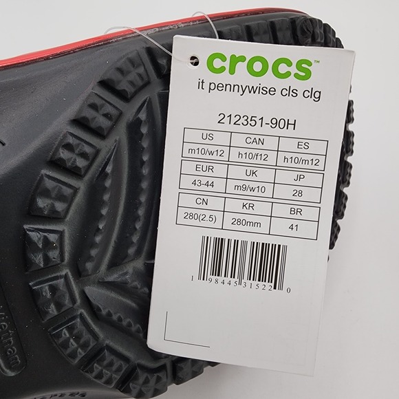 Crocs‎ IT Chapter 2 Classic Clog Mens Size 10 Slip On Pennywise Shoes NEW in Box